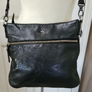 Kate Spade Black Pebble Leather Crossbody Bag
